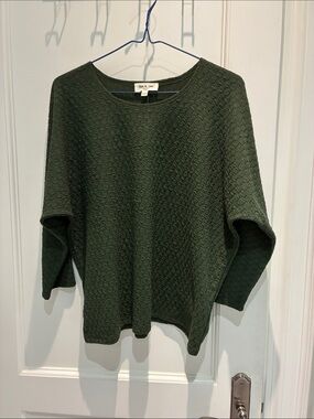 Kim & Cami Forest Green Textured Knit Sweater 👵MT